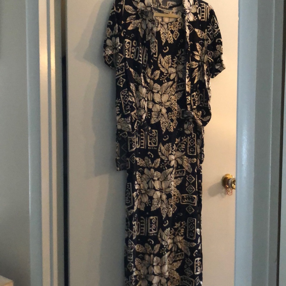 FIRM-Notations Sleeveless Sundress W/OverBlouse